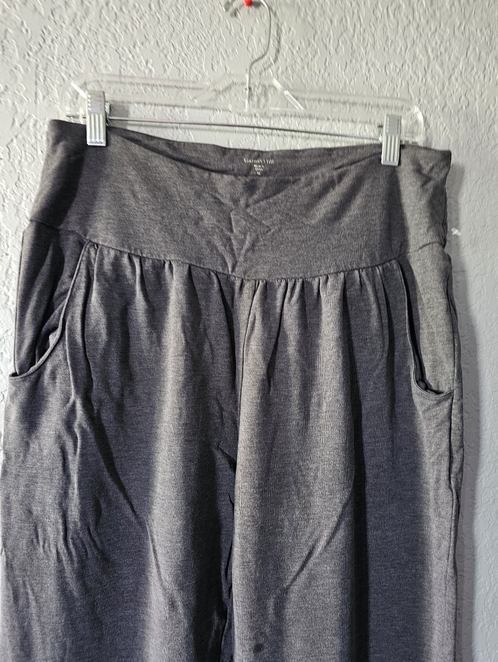 Garnet Hill Heather Charcoal Lounge Pants - Picture 3 of 8